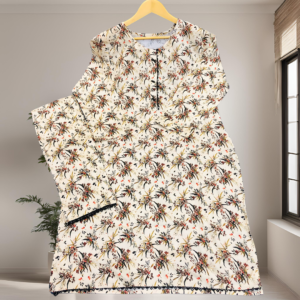 Printed Cotton 2 Piece Suit